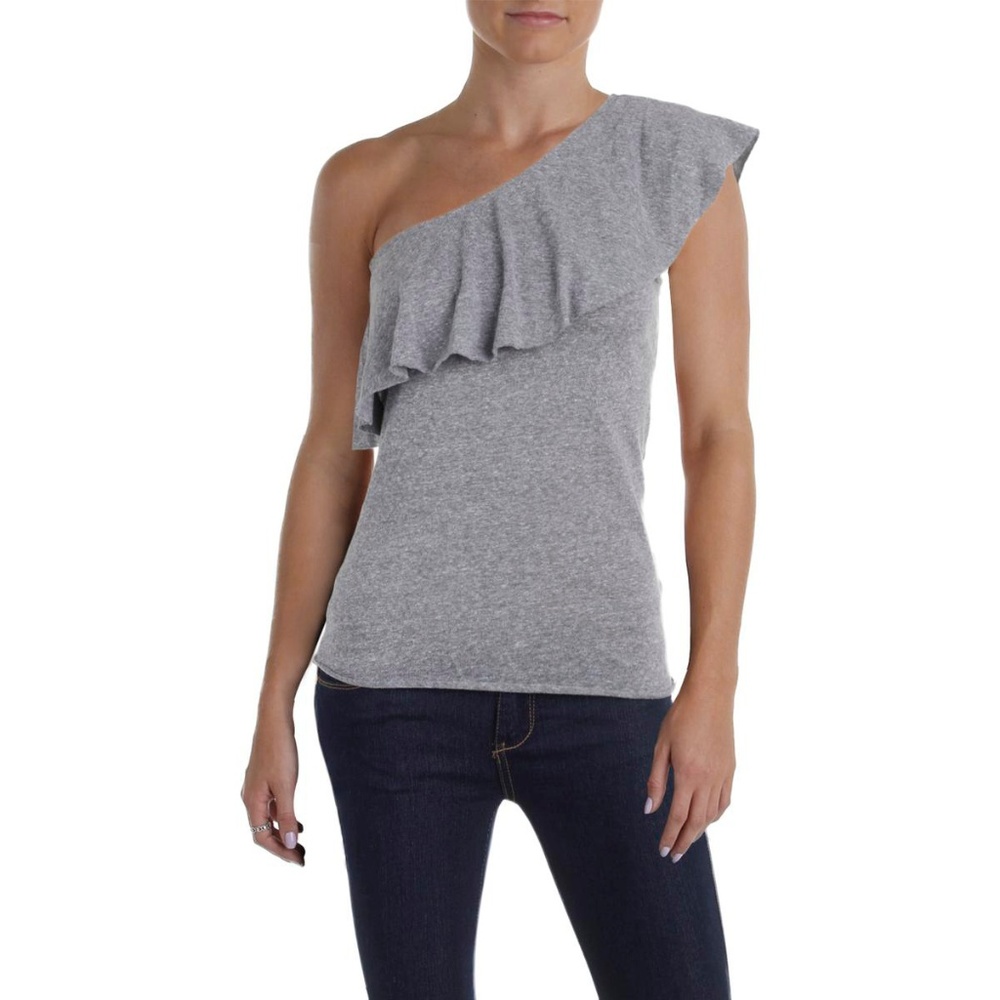 Womens Ruffled Popover Top